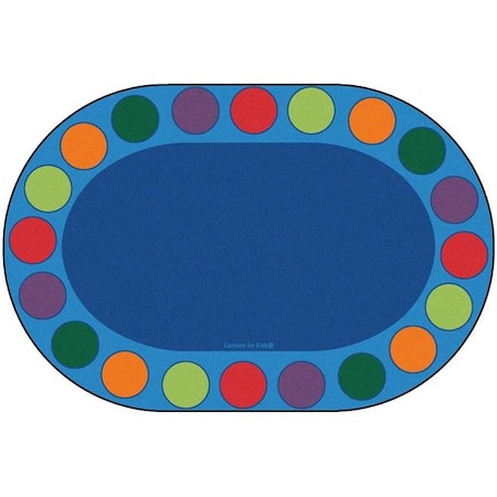 Carpets For Kids Carpets for Kids 4206 6 ft. 9 in. x 9 ft. 5 in. Seating Circles Circletime Rug; Oval 4206